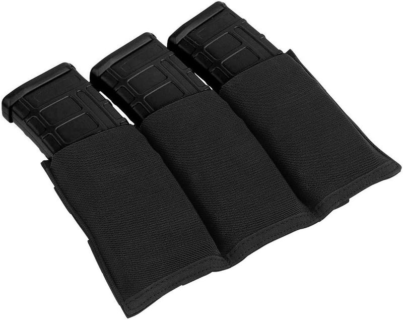 KRYDEX Molle 5.56mm Single/Double/Triple Magazine Pouch Speed Mag Pouches for .223 5.56 Magazine - Image 2